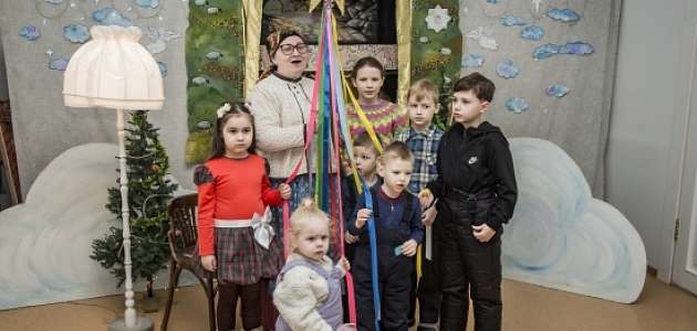 Вертепное представление в музее Ершова